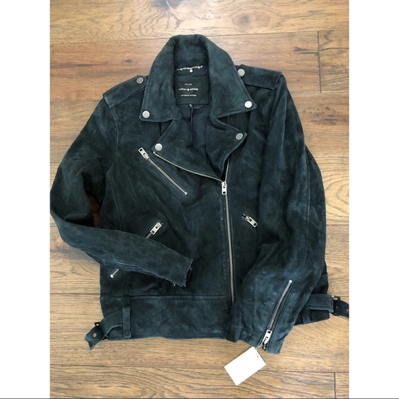 lucky brand suede moto jacket